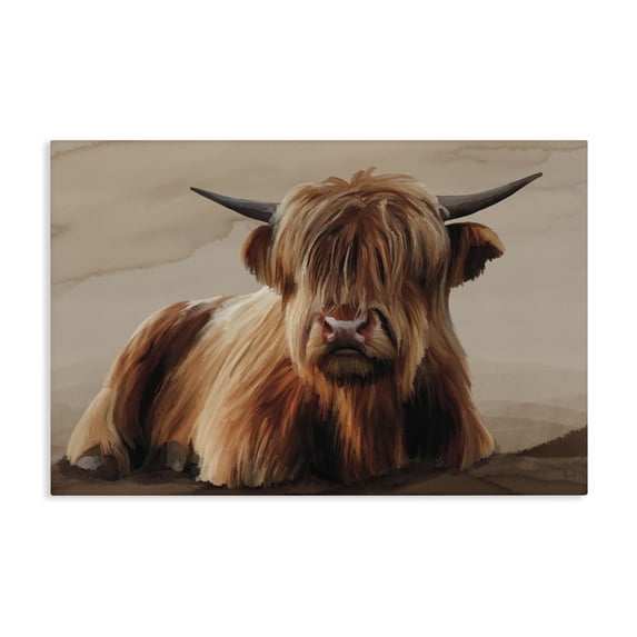 Stupell Industries Rustic Lodge Got My Hair Done Cattle Canvas Art, 24 x 16, by Renel Peters