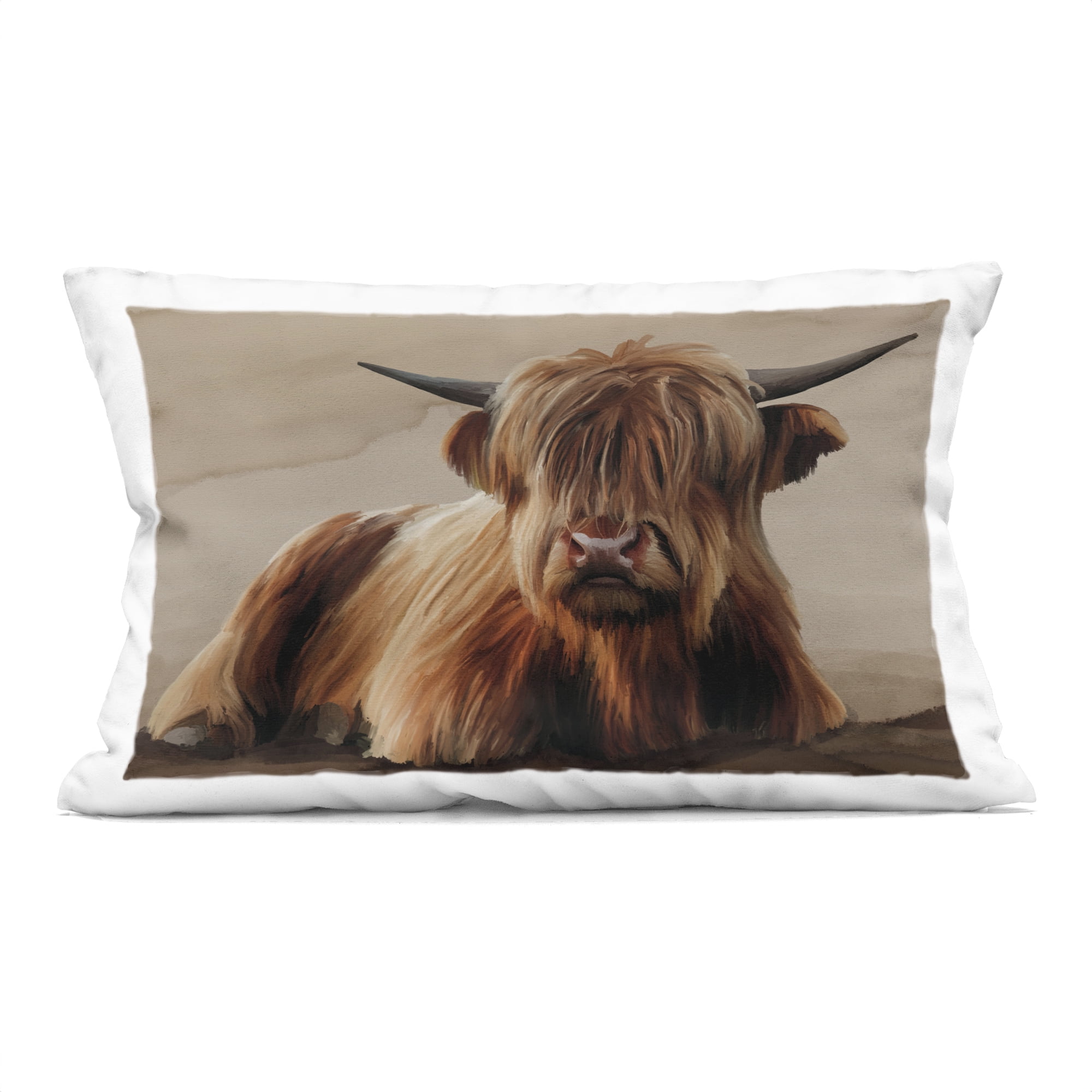 Stupell Industries Got My Hair Done Cattle Decorative Printed Throw Pillow, design by Renel Peters