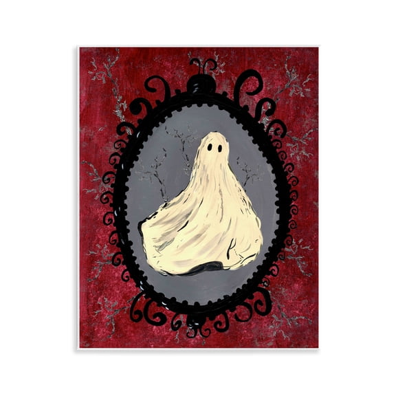 Gothic Vintage Ghost Wall Plaque Art, 11 x 14, Made In USA