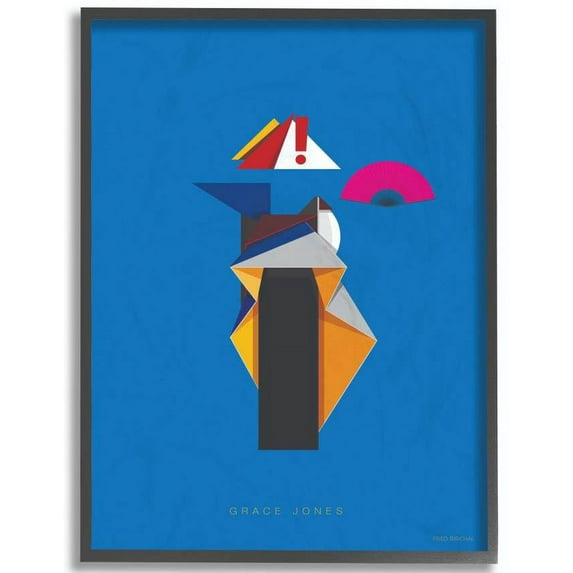 Stupell Industries Grace Jones Famous People Characters Fashion Design Framed Wall Art by Fred Birchal