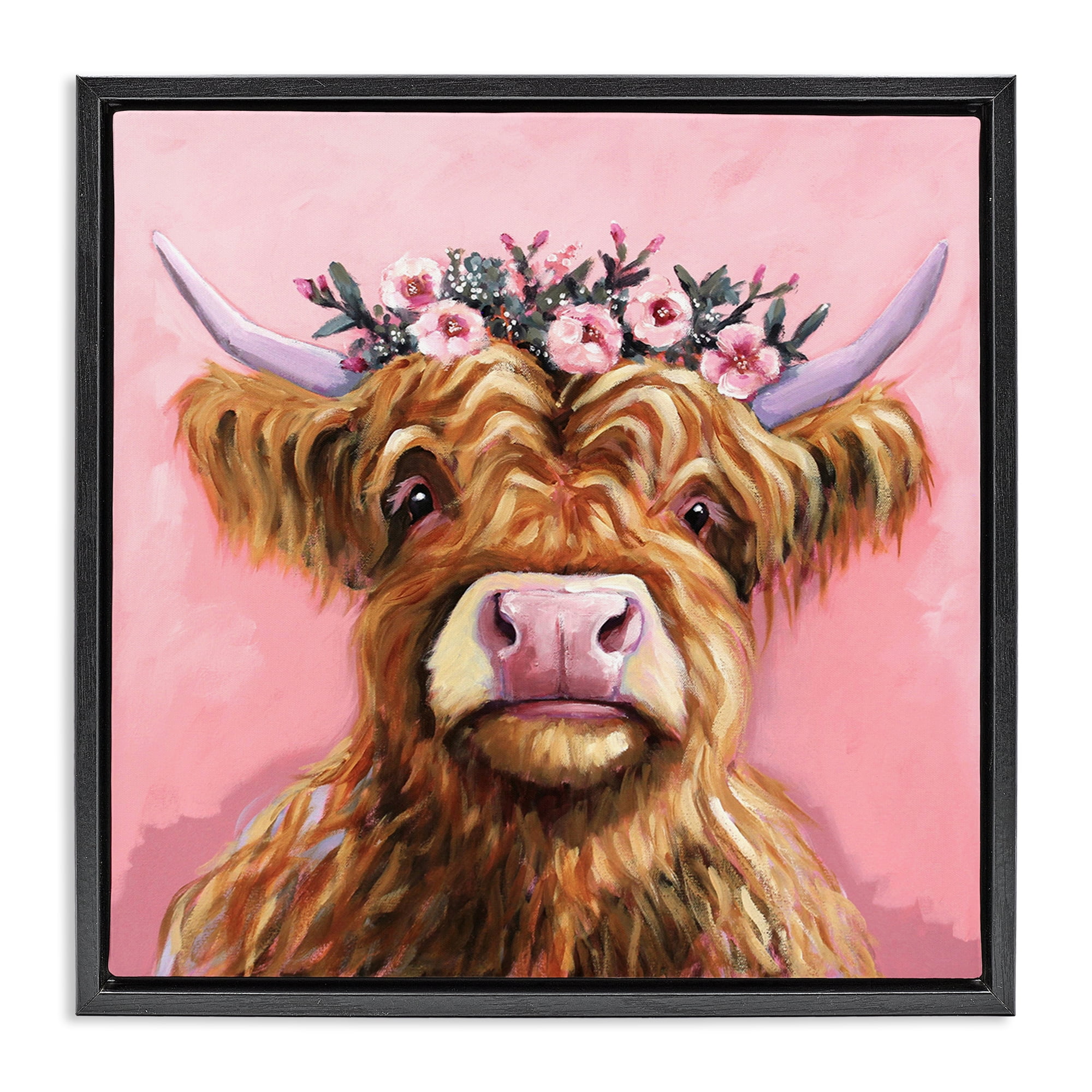 Stupell Industries Grace Of The Glen Black Framed Floater Canvas Wall Art, design by Lucia Stewart