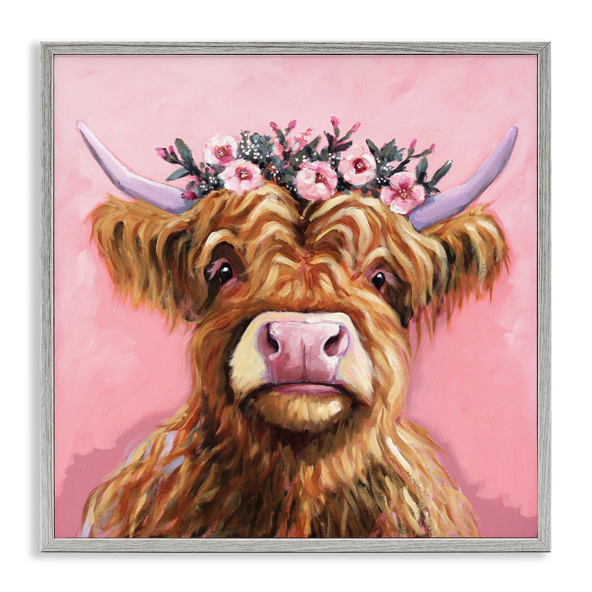 Stupell Industries Grace Of The Glen Gray Framed Giclee Art, design by Lucia Stewart