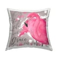thumbnail image 1 of Stupell Industries Grace Phrase Flamingo Square Decorative Printed Throw Pillow, 18 x 18, 1 of 4