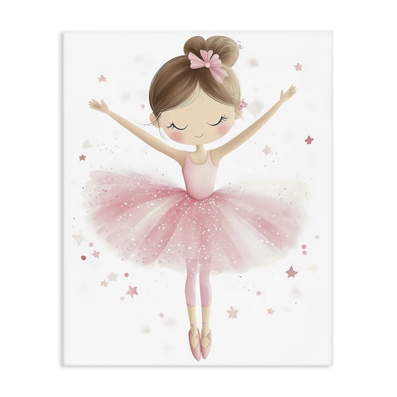 Stupell Industries Cottage Graceful Ballerina Pose Canvas Art, 36 x 48, by Creative Studio