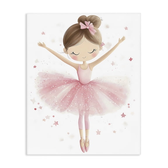 Stupell Industries Graceful Ballerina Pose Canvas Wall Art, design by Creative Studio