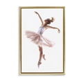 thumbnail image 1 of Stupell Industries Traditional Graceful Ballerina Pose Gold Floating Frame Canvas Art, 21 x 31, by Ramona Murdock, 1 of 8