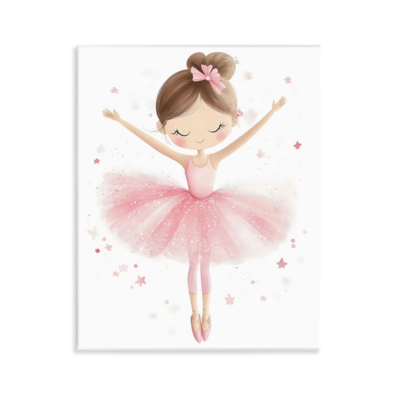 Stupell Industries Cottage Graceful Ballerina Pose Wall Plaque Art, 11 x 14, by Creative Studio
