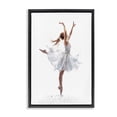 thumbnail image 1 of Stupell Industries Eclectic Graceful Ballerina in White Black Floating Frame Canvas Art, 17 x 25, by Ramona Murdock, 1 of 8