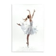 thumbnail image 1 of Stupell Industries Graceful Ballerina in White Novelty Painting Unframed Art Print Wall Art, 13 x 19, 1 of 8