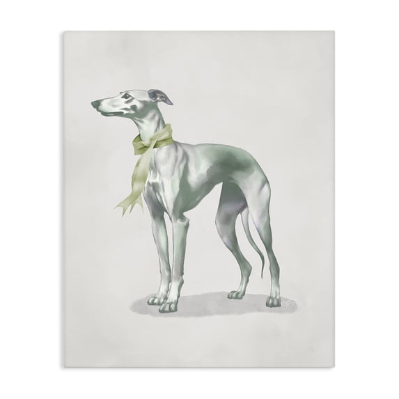 Stupell Industries French Country Graceful Dog & Ribbon Canvas Art, 16 x 20, by Elizabeth Medley