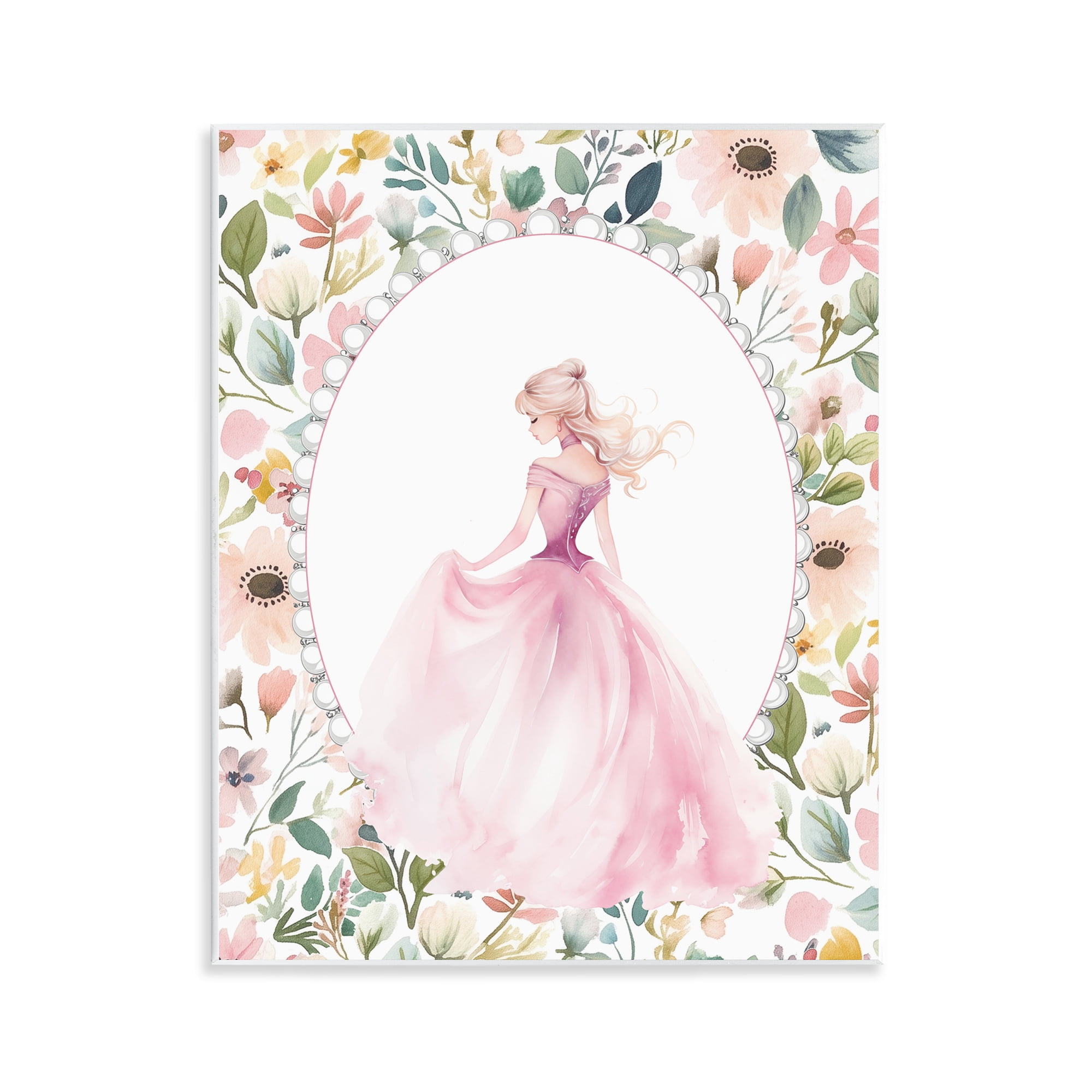 Stupell Industries Graceful Princess Love Wall Plaque Art, design by Christine Simpson Art
