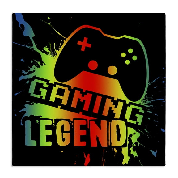Stupell Industries Gradient Gaming Legend Canvas Wall Art, design by Marcus Prime