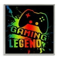 thumbnail image 1 of Stupell Industries Gradient Gaming Legend Gray Framed Giclee Art, design by Marcus Prime, 1 of 8
