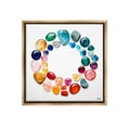 thumbnail image 1 of Stupell Industries Gradient Gemstones in Circle Landscape Painting Brown Floater Framed Canvas Art Print Wall Art, 25 x 25, 1 of 10