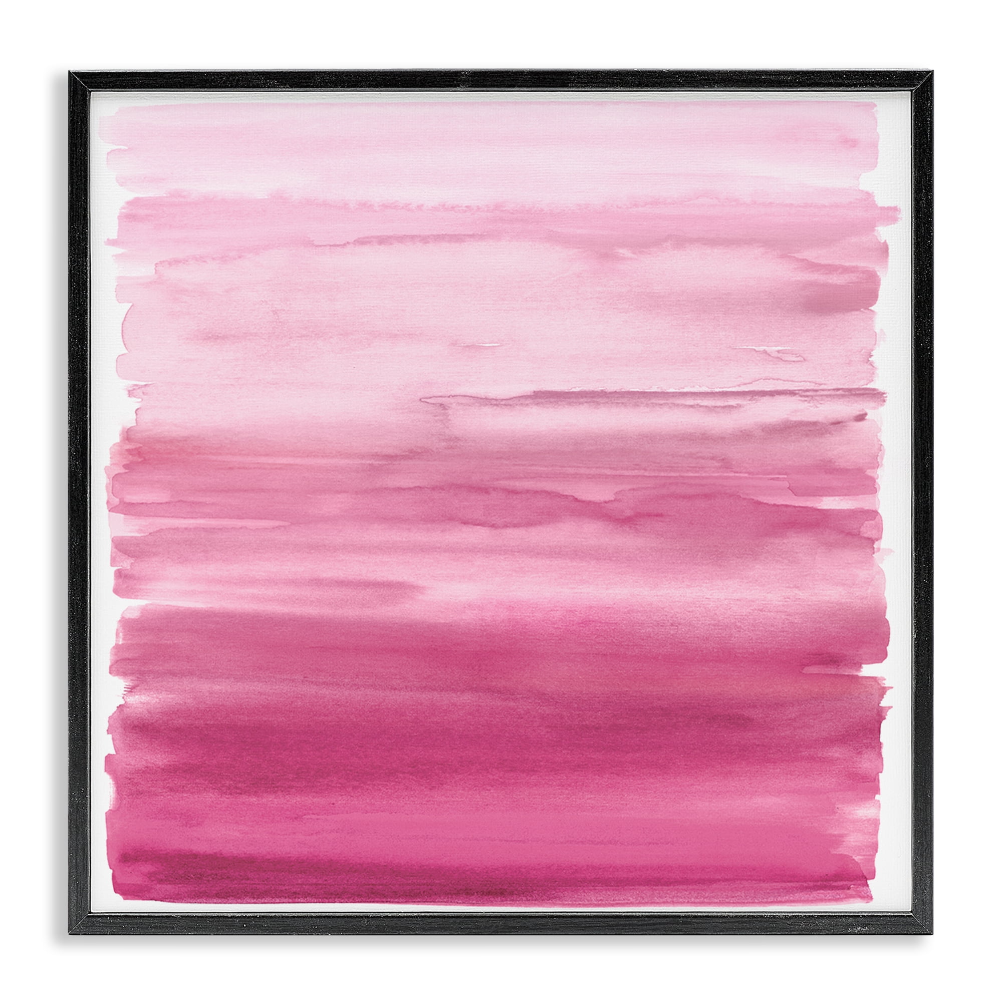 Stupell Industries Gradient Pink Blush Black Framed Giclee Art, design by Allie Corbin