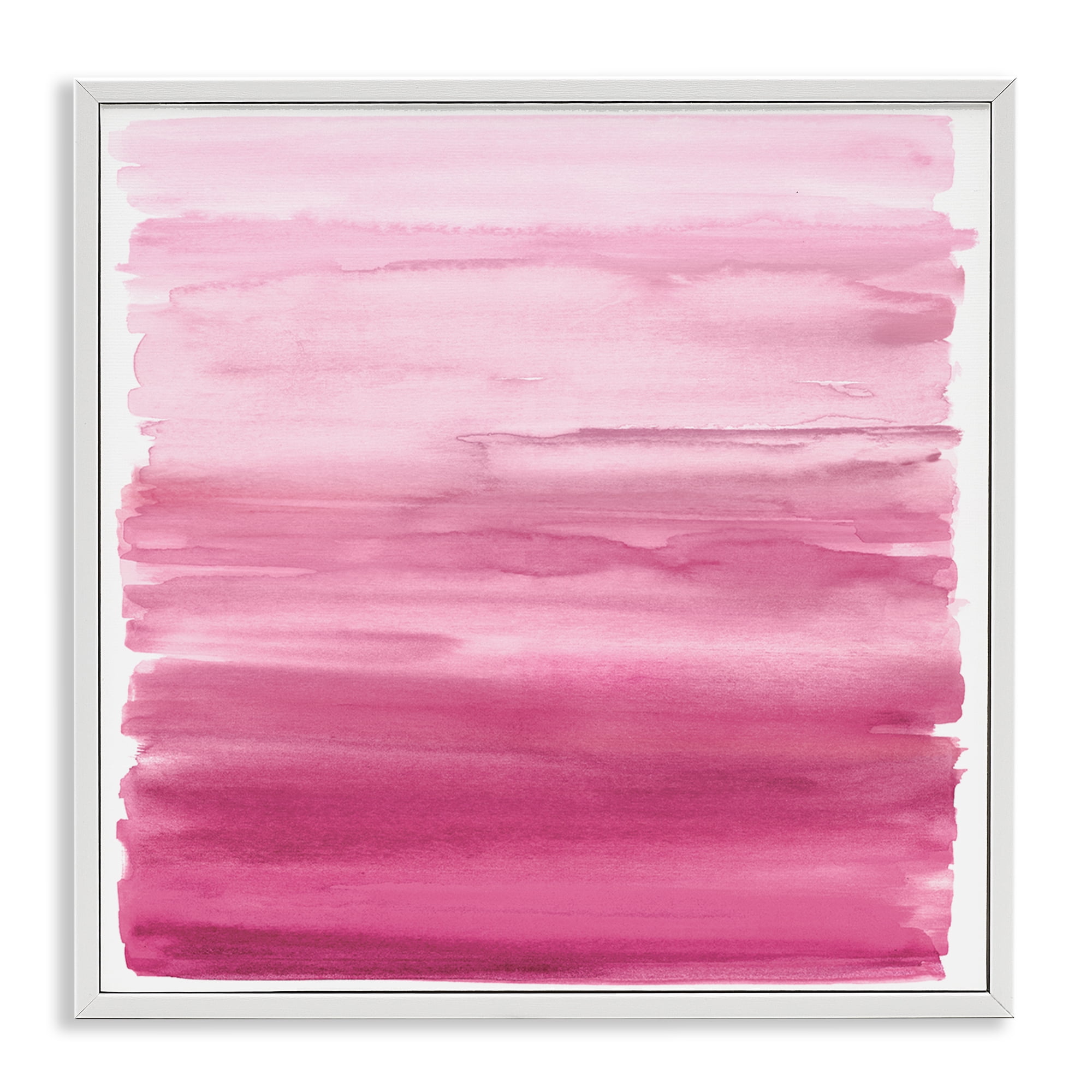 Stupell Industries Gradient Pink Blush White Framed Giclee Art, design by Allie Corbin