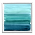 thumbnail image 1 of Stupell Industries Gradient Turquoise Brushed Composition Graphic Art White Framed Art Print Wall Art, Design by Allie Corbin, 1 of 7