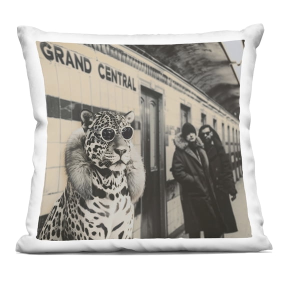 Stupell Industries Grand Central Cat Glamour Decorative Printed Throw Pillow, design by Sophie 6