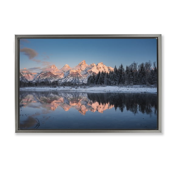 Stupell Industries Grand Morning View Gray Framed Floater Canvas Wall Art, design by Jared Kreiss