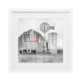 thumbnail image 1 of Stupell Industries Traditional Grandfather's Barn with Flag White Framed Print Under Glass, 13 x 13, by Kim Allen, 1 of 8