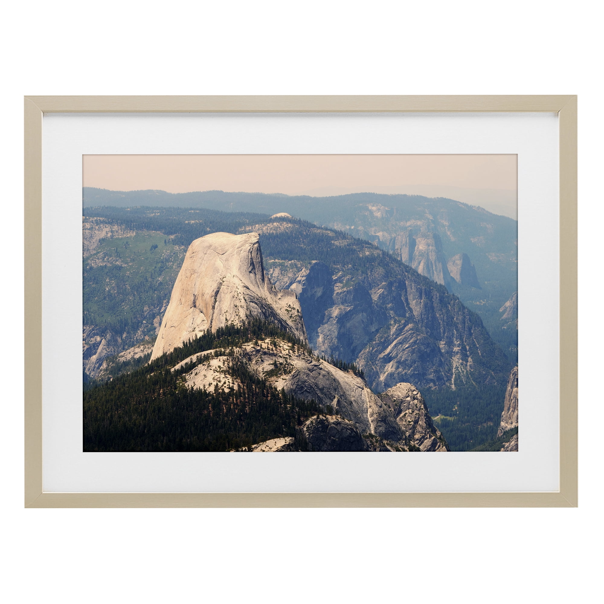 Stupell Industries Granite Monolith Above Forest Birch Framed Print Under Glass, design by Gemma Bardot