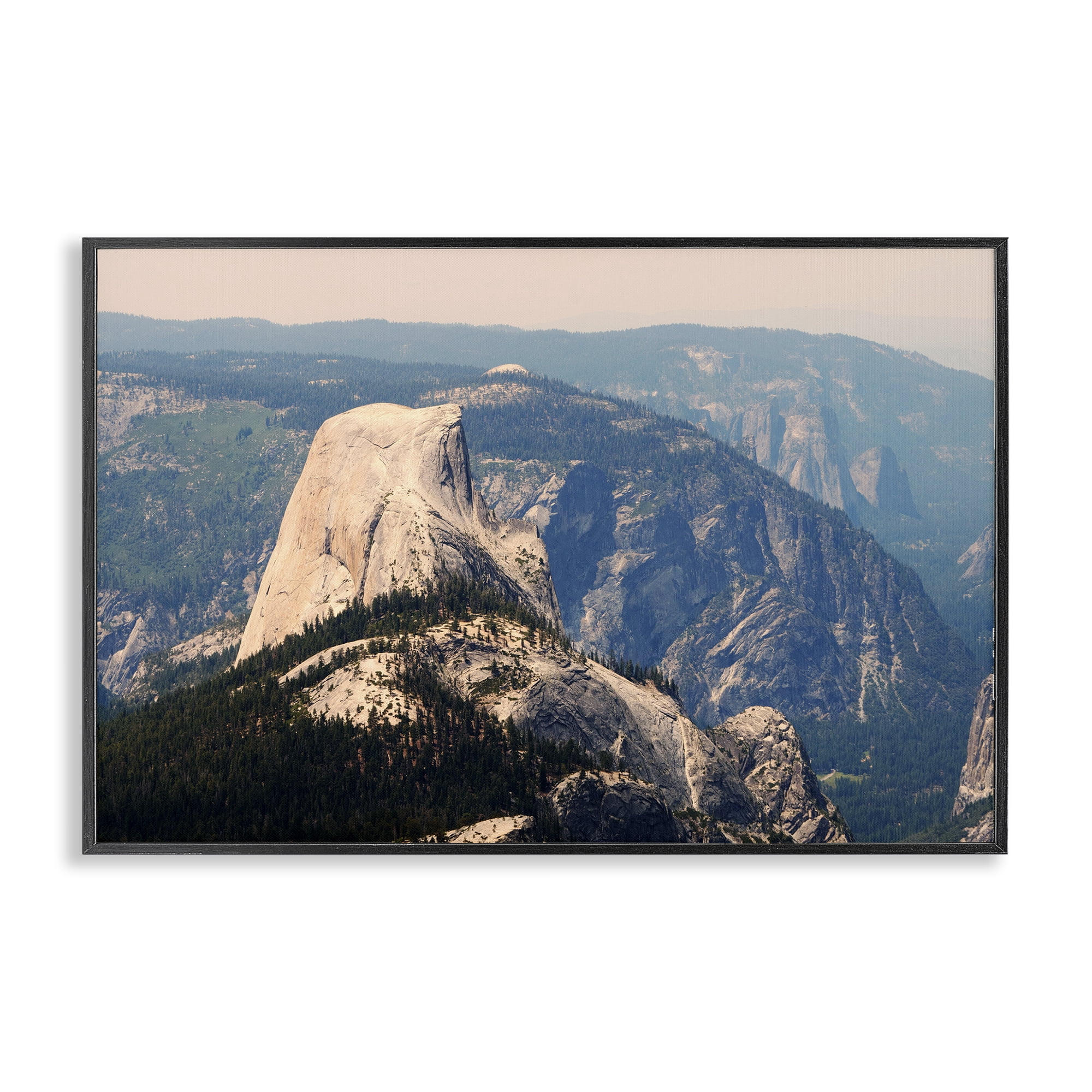 Stupell Industries Granite Monolith Above Forest Black Framed Giclee Art, design by Gemma Bardot