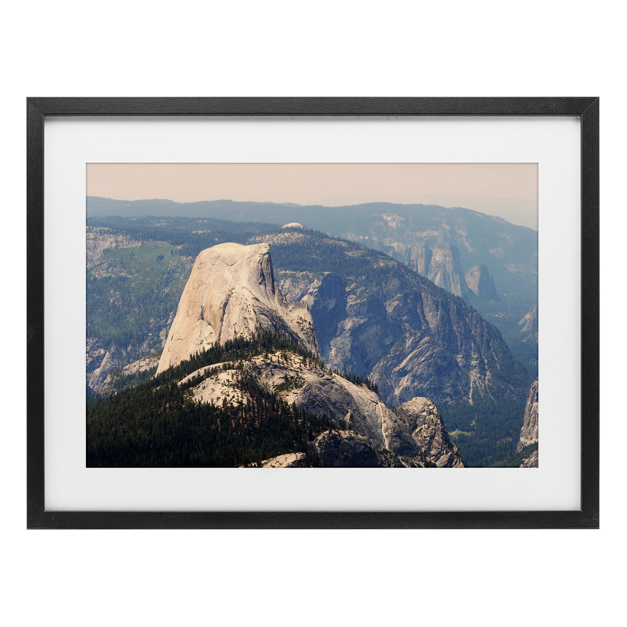 Stupell Industries Granite Monolith Above Forest Black Framed Print Under Glass, design by Gemma Bardot
