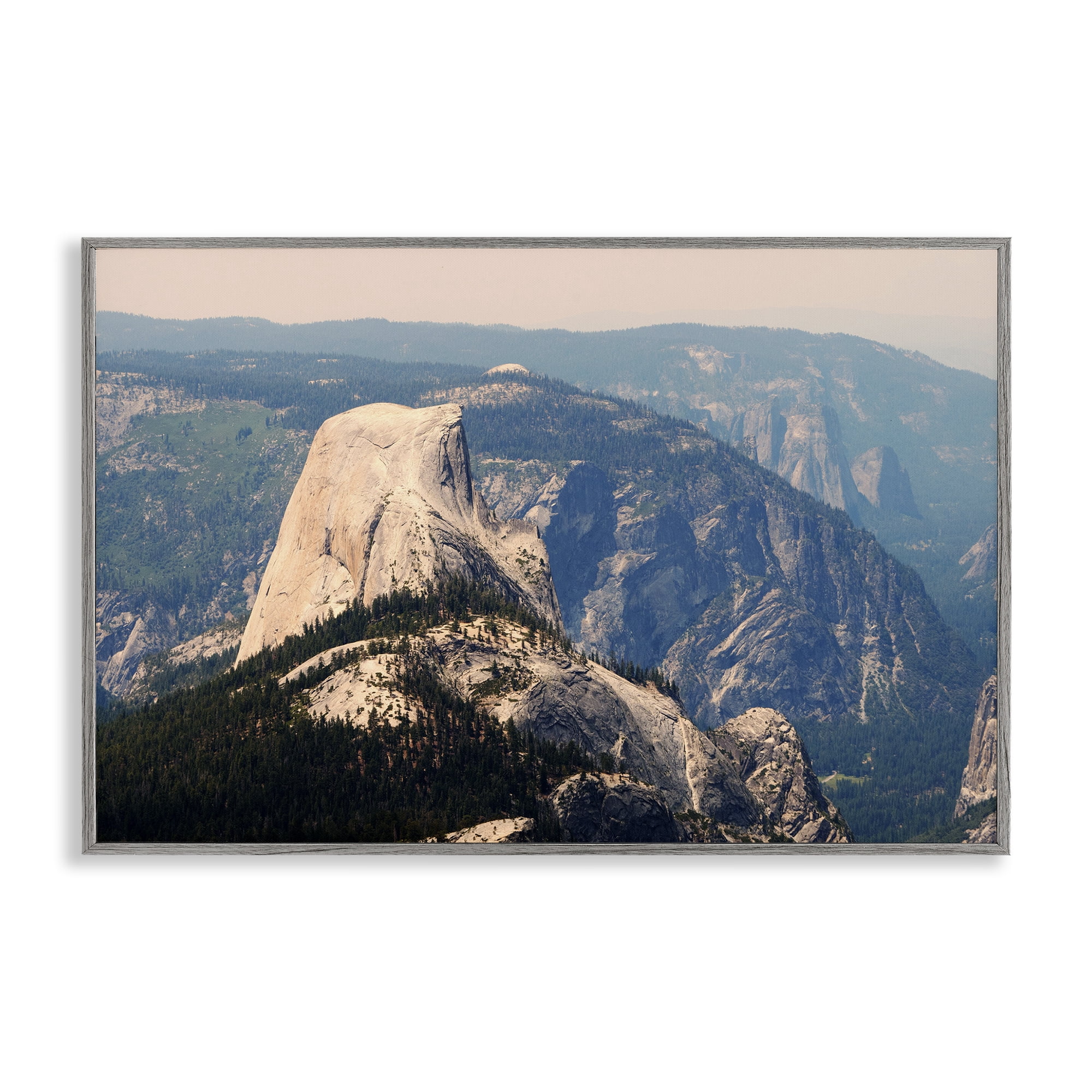 Stupell Industries Granite Monolith Above Forest Gray Framed Giclee Art, design by Gemma Bardot