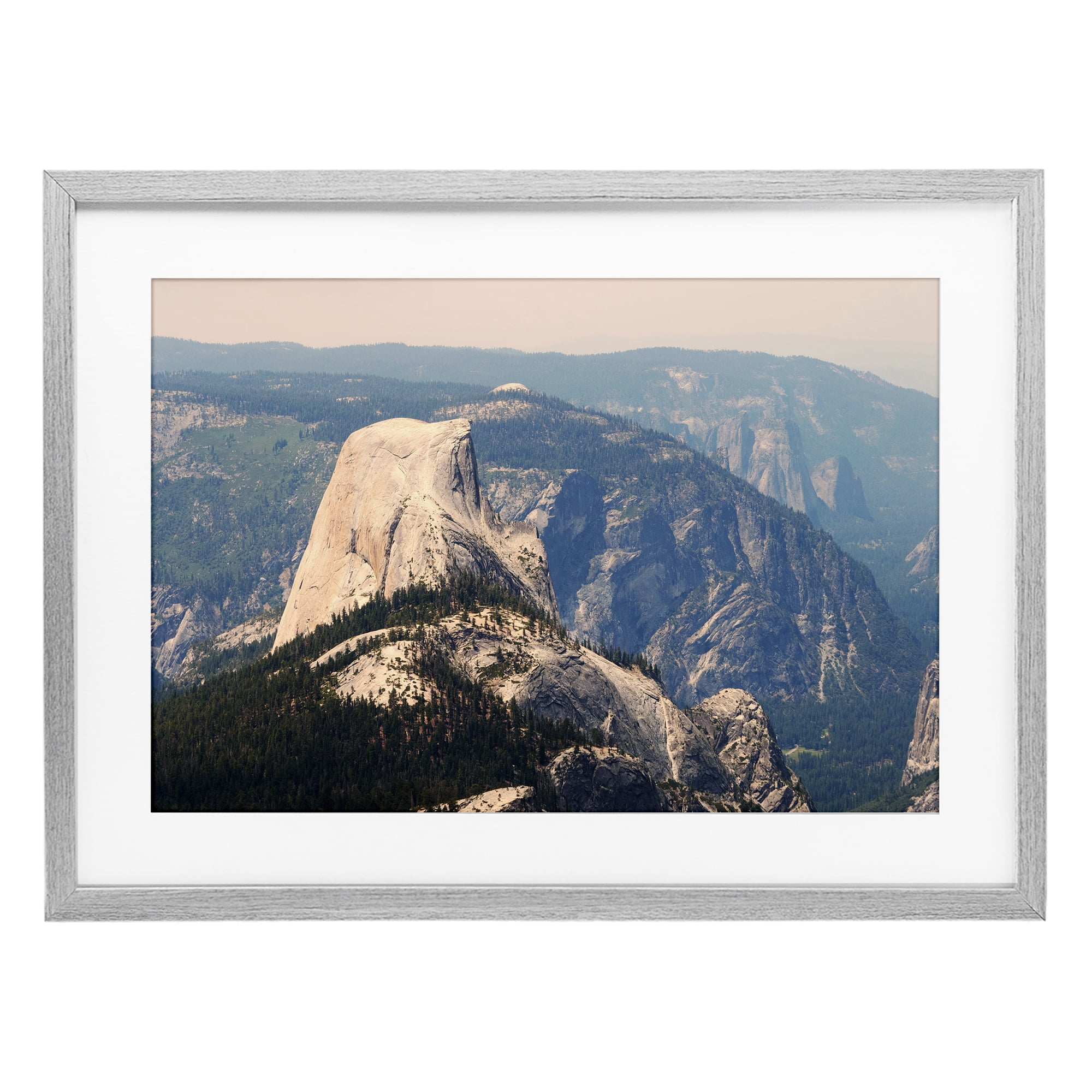 Stupell Industries Granite Monolith Above Forest Gray Framed Print Under Glass, design by Gemma Bardot