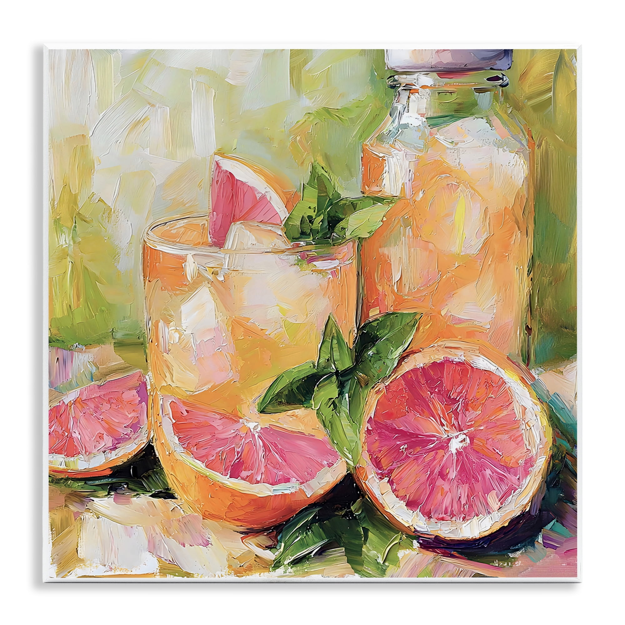 Stupell Industries Grapefruit Summer Refreshment Wall Plaque Art, design by Riley B
