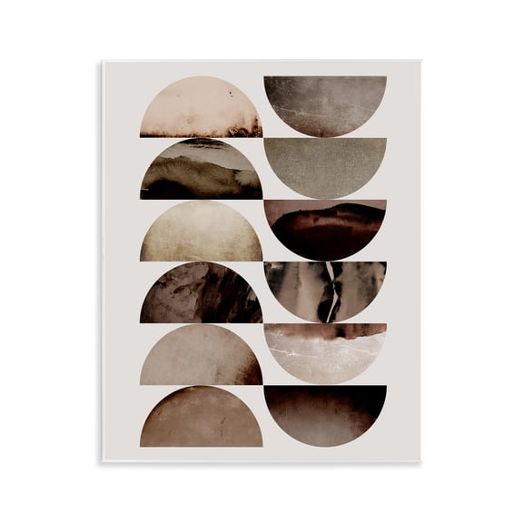 Stupell Industries Graphic Curved Shapes Wall Plaque Art design by 1x, 14 x 11