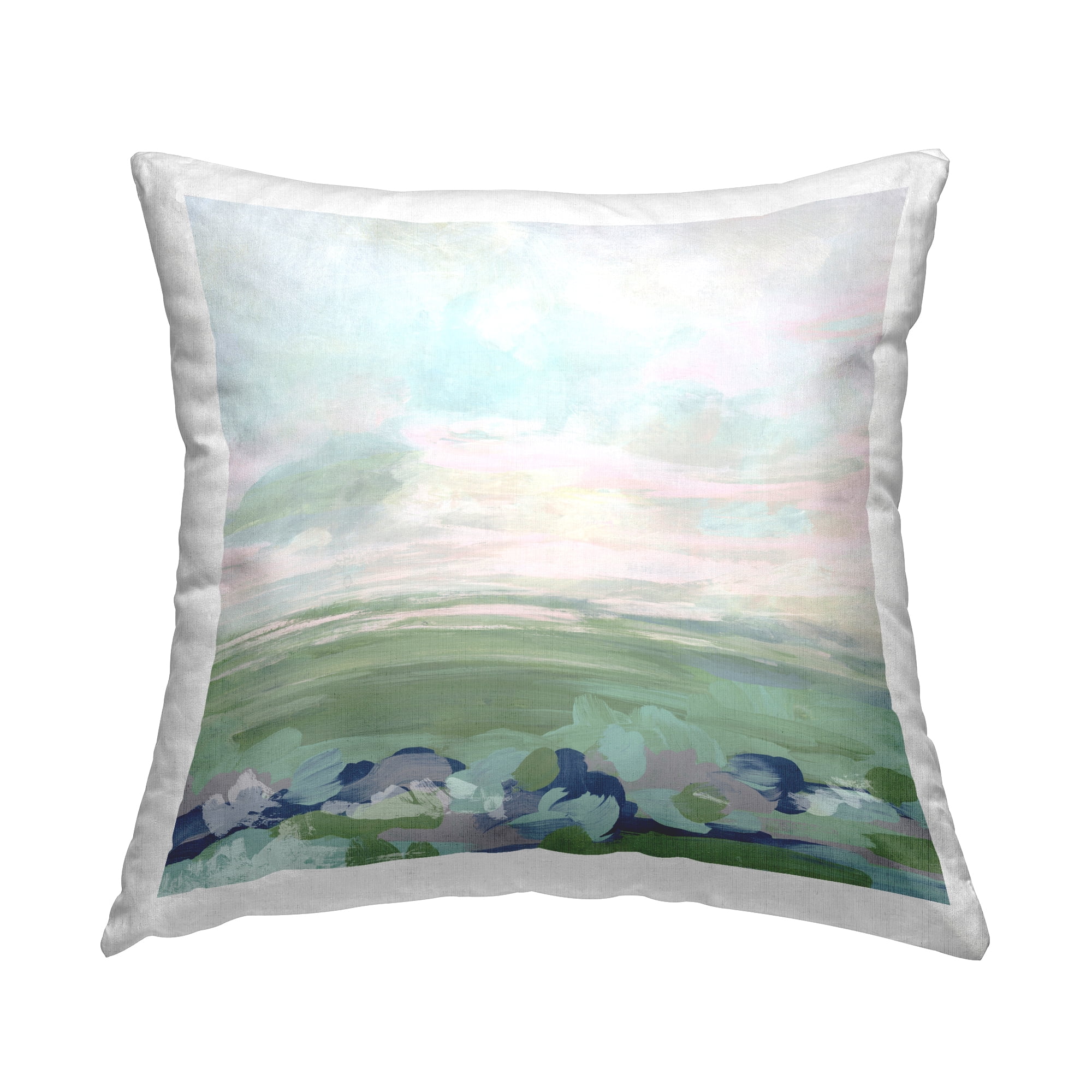 Stupell Industries Grassland Sky Gradient Decorative Printed Throw Pillow Design by June Erica Vess .