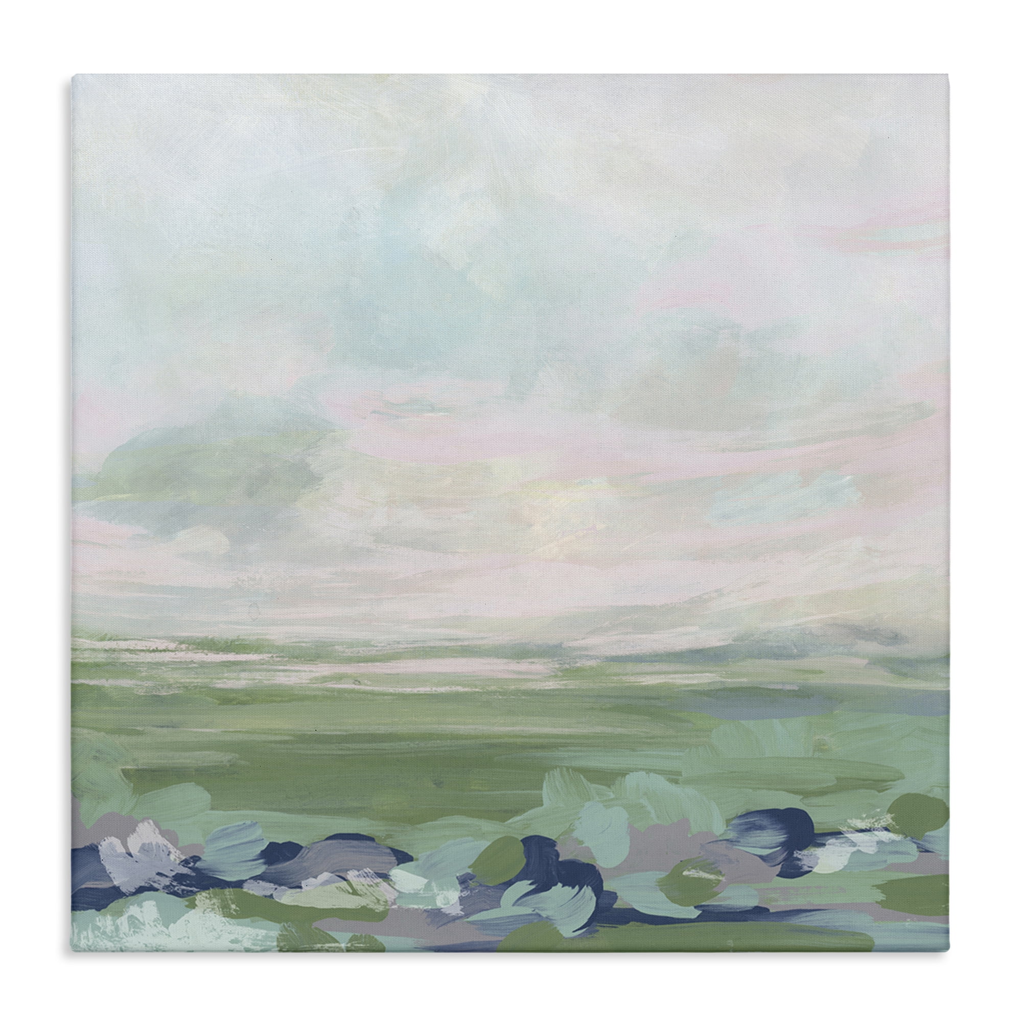 Stupell Industries Grassland Sky Gradient Landscape & Nature Painting Wrapped Canvas Art Print Wall Art, 36 x 36