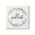 thumbnail image 1 of Stupell Industries Grateful Bird Crown Laurel Twigs Foliage Country Pattern,17 x 17, Design by Elizabeth Tyndall, 1 of 5