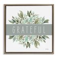 thumbnail image 1 of Stupell Industries Farmhouse Grateful Cottage Florals Brown Floating Frame Canvas Art, 25 x 25, by Leslie Trimbach, 1 of 8