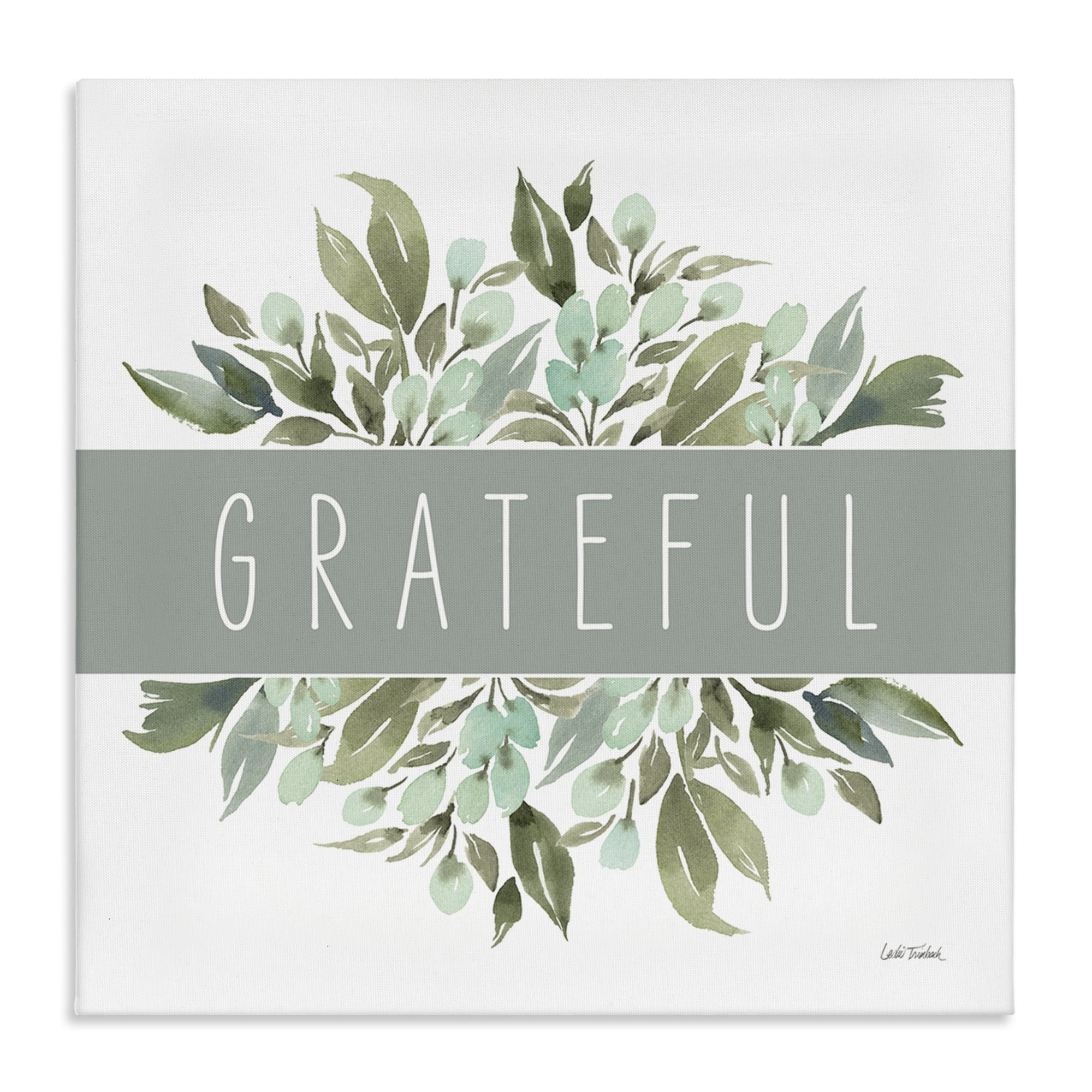 Stupell Industries Grateful Cottage Florals Plants & Flowers Painting Wrapped Canvas Art Print Wall Art, 30 x 30