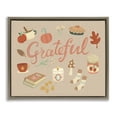 thumbnail image 1 of Stupell Industries Grateful Cozy Fall Essentials Holiday Painting Brown Floater Framed Canvas Art Print Wall Art, 21 x 17, 1 of 10