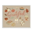 thumbnail image 1 of Stupell Industries Grateful Cozy Fall Essentials Holiday Painting White Framed Art Print Wall Art, 20 x 16, 1 of 2