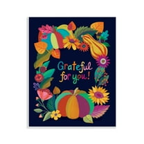 Stupell Industries Grateful For You Gourds Holiday Painting Unframed Art Print Wall Art, 11 x 14