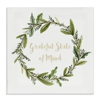 Stupell Industries Grateful State Of Mind Text & Numbers Painting Wrapped Canvas Art Print Wall Art, 17 x 17