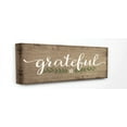 thumbnail image 1 of Stupell Industries Grateful Wood Textured Family Word Design Canvas Wall Art by Jennifer Pugh, 1 of 6