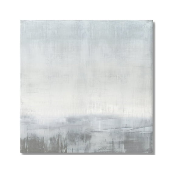Stupell Industries Gray Contemporary Scenery Abstract Painting Gallery Wrapped Canvas Art Print Wall Art, 17 x 17