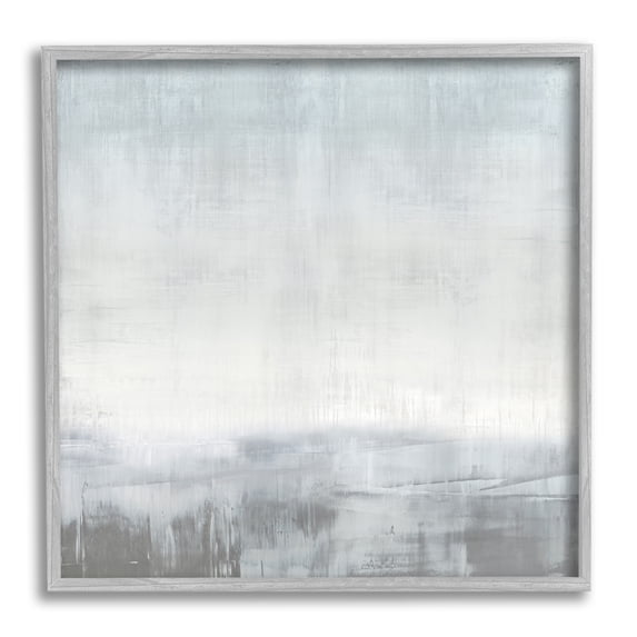 Stupell Industries Gray Contemporary Scenery Abstract Painting Gray Framed Art Print Wall Art, 24 x 24