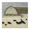 Stupell Industries Grazing Black Farm Cattle Animals & Insects Painting