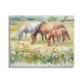 thumbnail image 1 of Stupell Industries Grazing Horses in Meadow Animals & Insects Painting Gallery Wrapped Canvas Art Print Wall Art, 20 x 16, 1 of 8