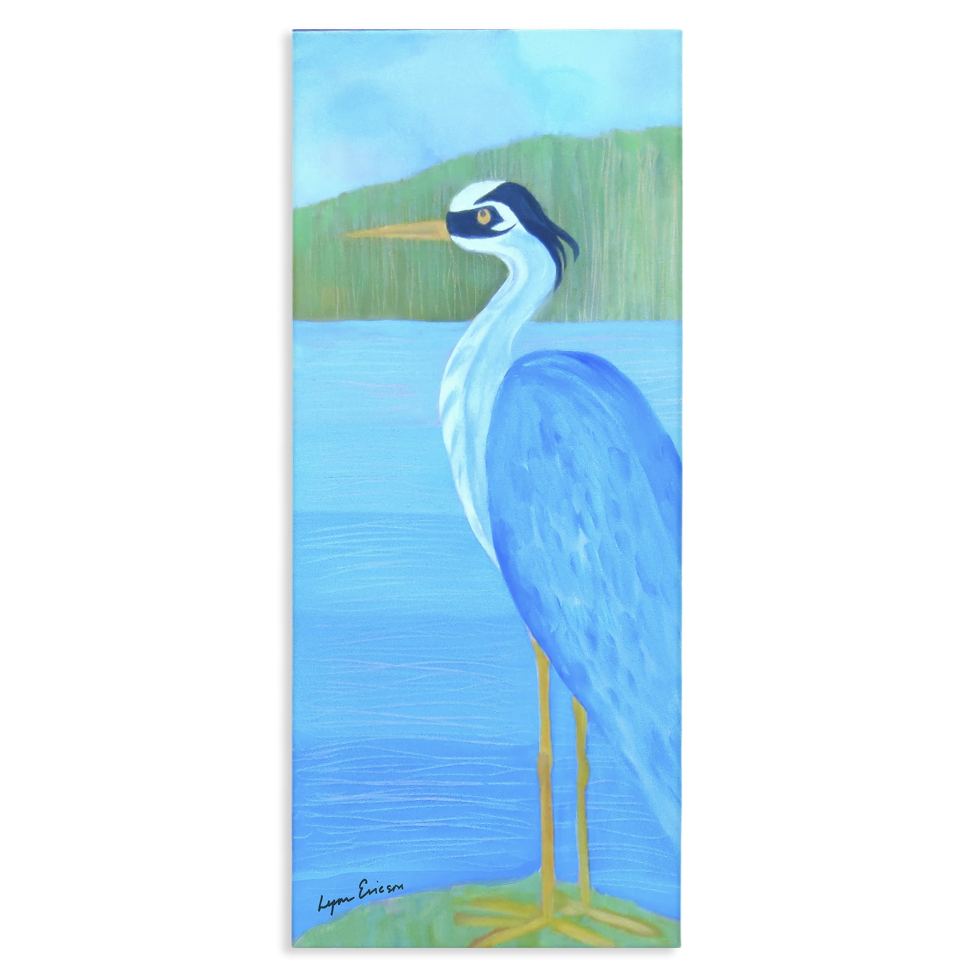 Stupell Industries Great Blue Heron Canvas Wall Art, design by Lynn Ericson Fine Art