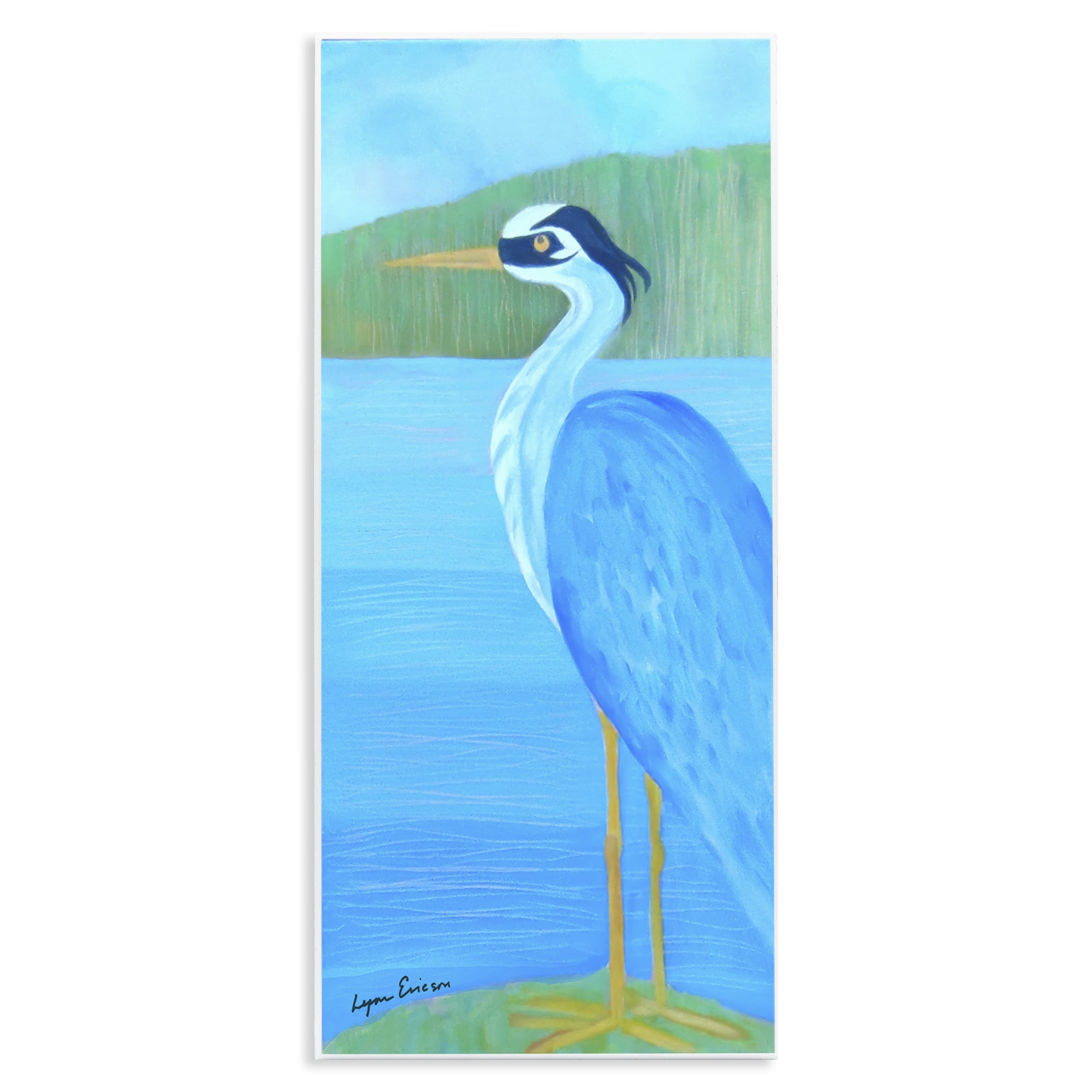 Stupell Industries Great Blue Heron Wall Plaque Art, design by Lynn Ericson Fine Art