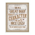 thumbnail image 1 of Stupell Industries Great Body Wine Sign Funny Word Design Wall Plaque by Retrorocket Studio, 1 of 1