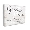 thumbnail image 1 of Stupell Industries Great Hair By Appointment Sign Distressed Beauty Salon Inspirational Painting Gallery Wrapped Canvas Art Print Wall Art, 16 x 20, 1 of 6