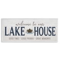 thumbnail image 1 of Stupell Industries Great Memories Lake House White Framed Giclee Art, design by Seven Trees Design, 1 of 8